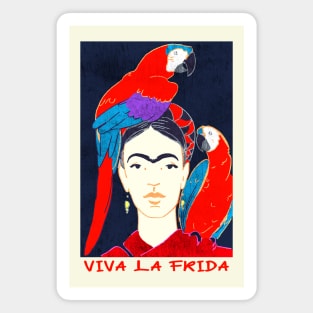 FRIDA KAHLO Mexican Feminist portrait Art poster Magnet